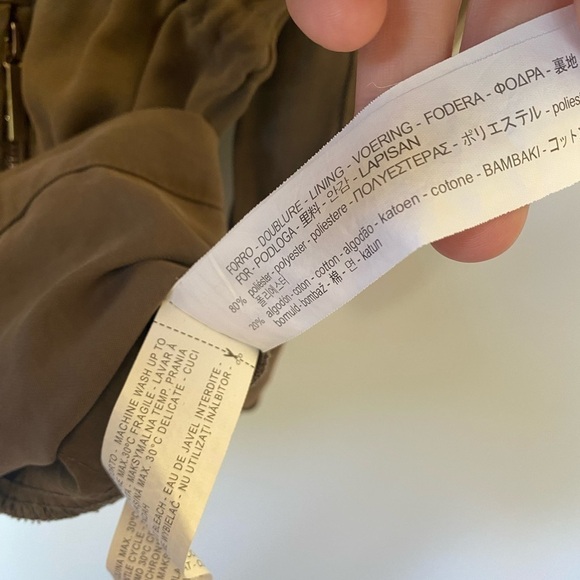 ZARA green military utility style jacket Sz M - Picture 11 of 15